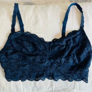 Cosabella Never Say Never Sweetie Lace Bralette Navy